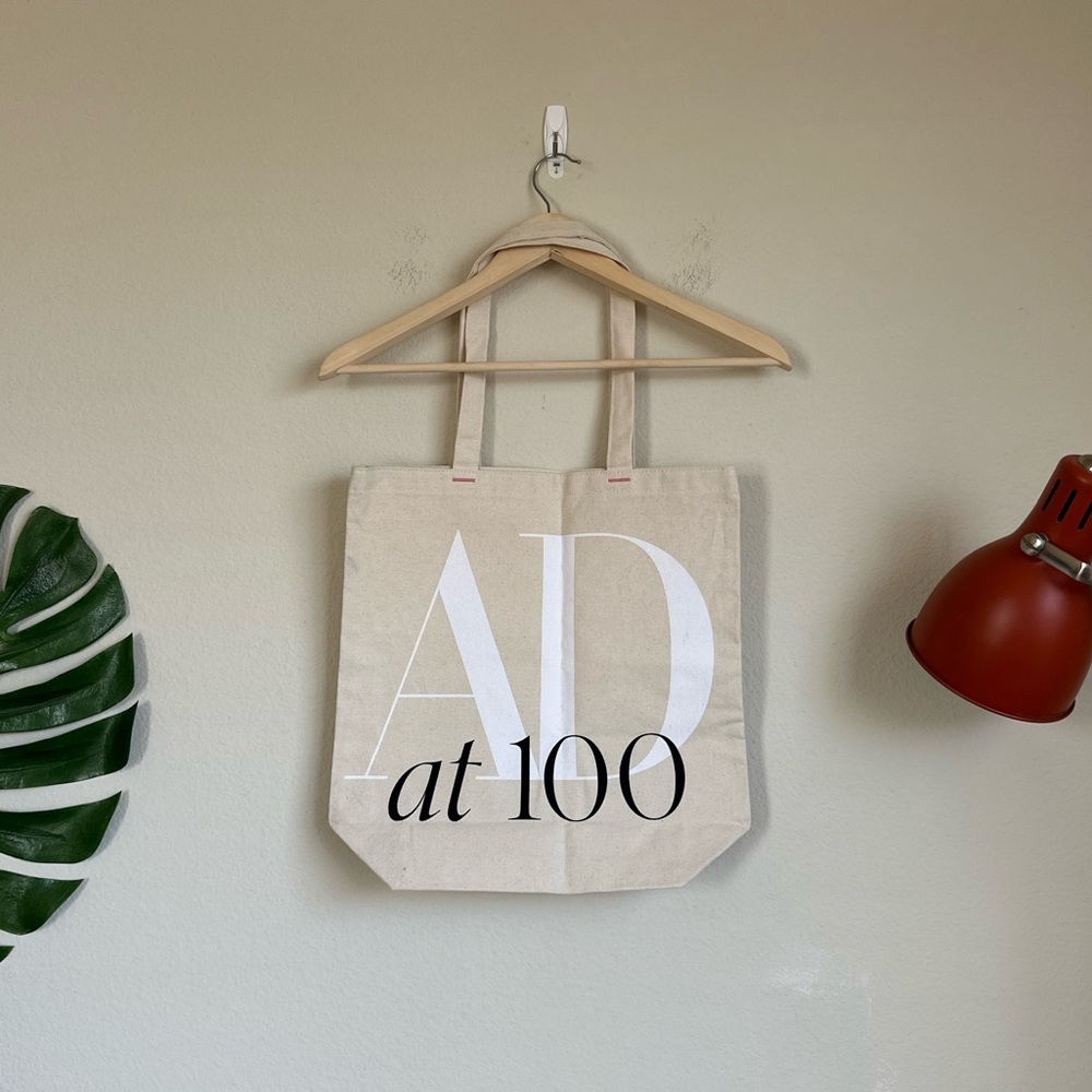 AD Architectural Digest 100 Years Canvas Tote